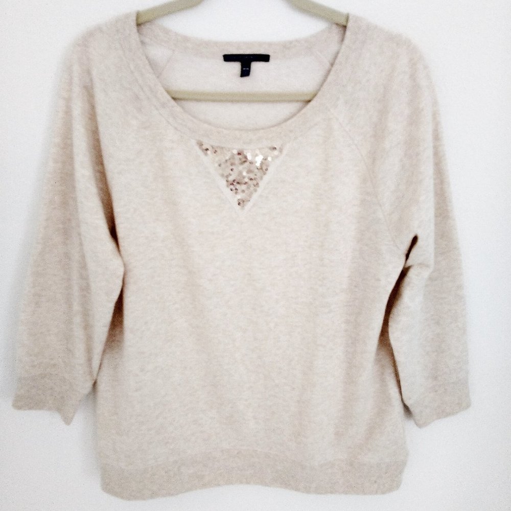 Chaus Sport Heather Sequined Sweatshirt